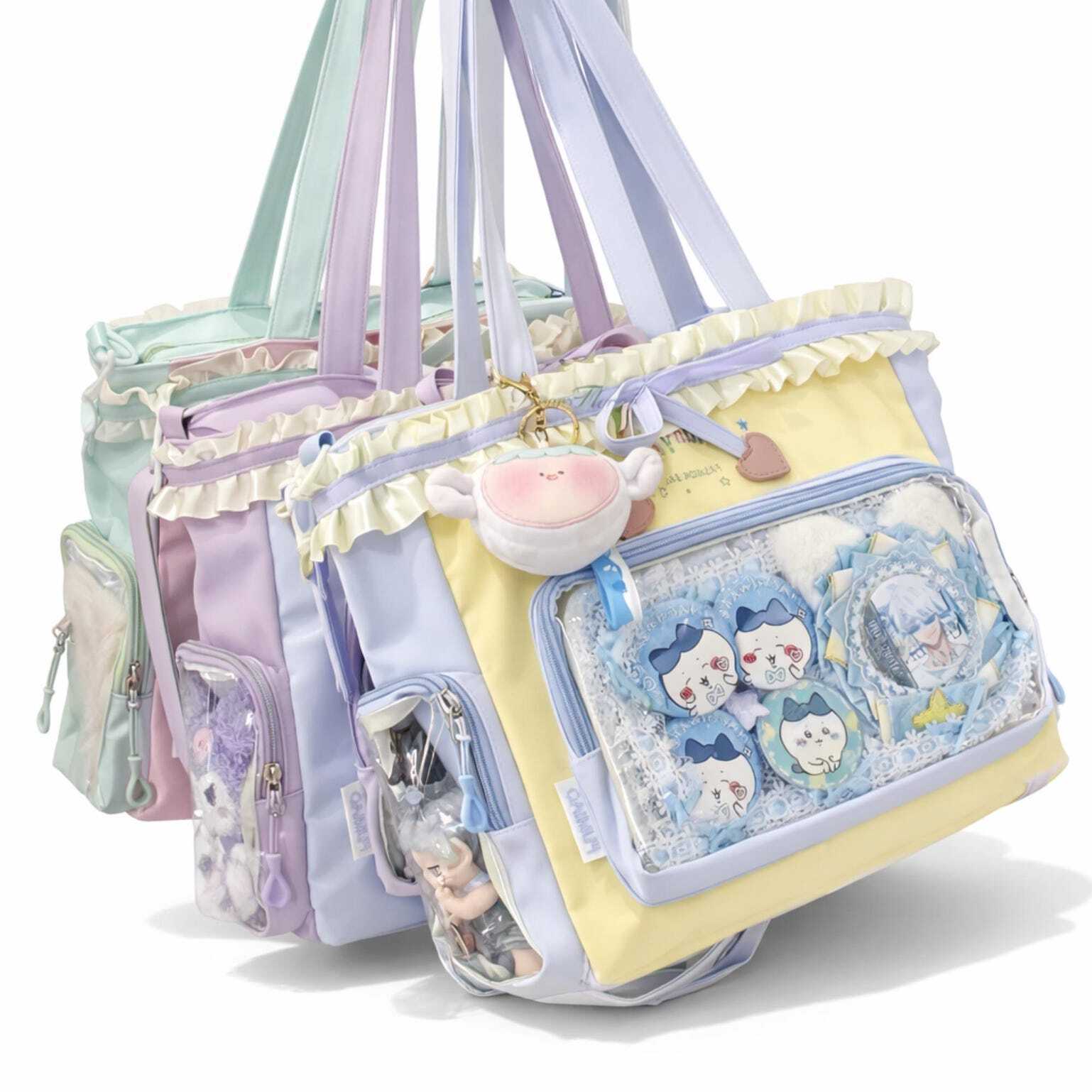 Black Ita Shoulder Bag for Pin Display Black Ita Shoulder Bag for Pin Display