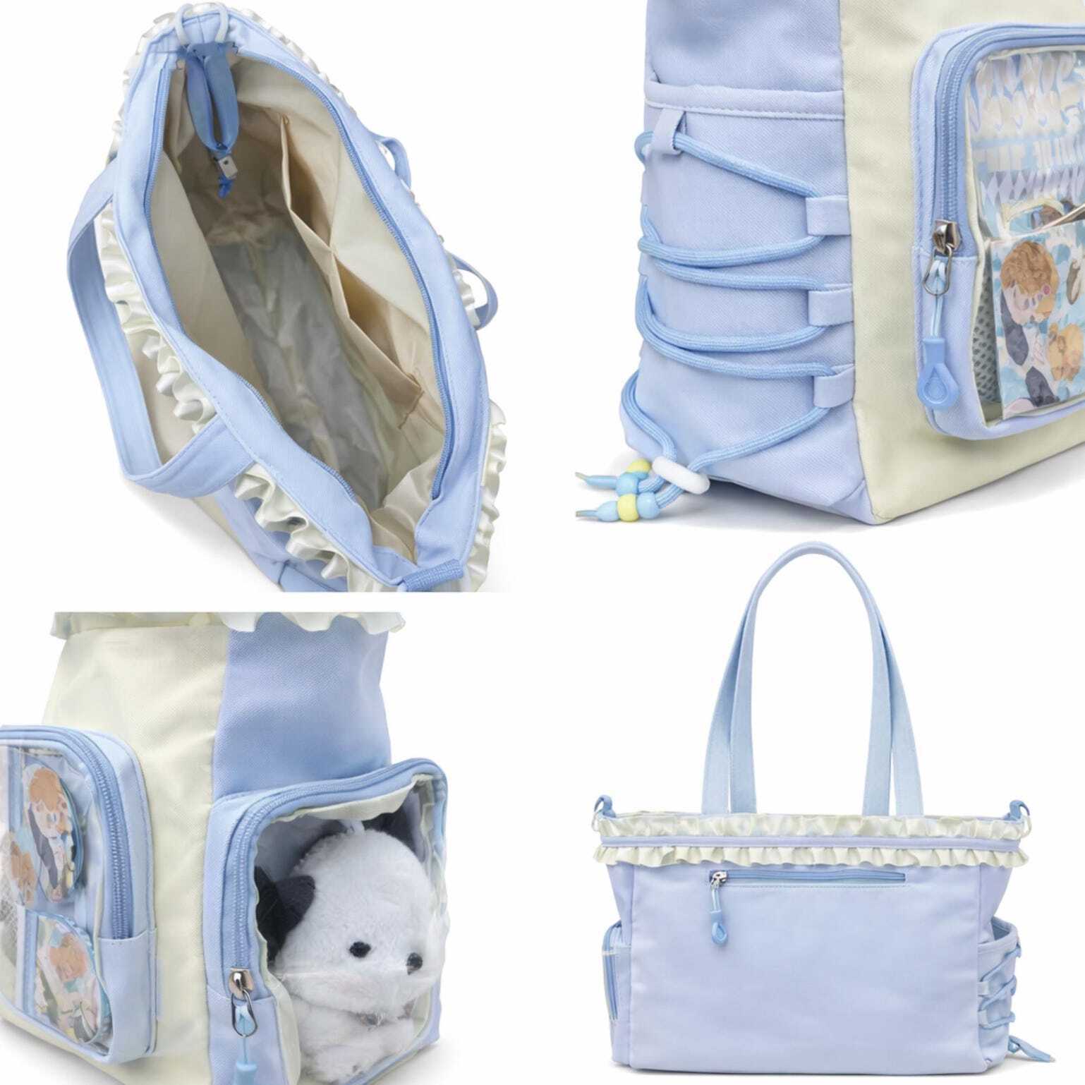 Black Ita Shoulder Bag for Pin Display Black Ita Shoulder Bag for Pin Display