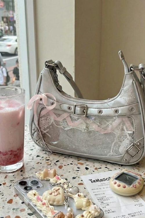 Black Kawaii Convertible Ita Bag for Pin Display