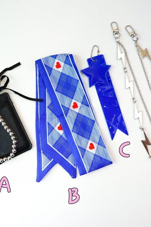 Black Kawaii Convertible Ita Bag with Clear Window for Photocards and Pins