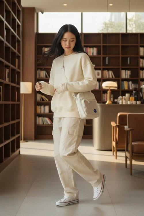 Black Kawaii Convertible Ita Bag with Clear Window for Pin Display