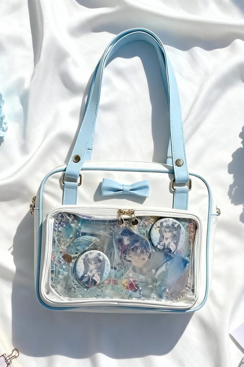 Black Kawaii Ita Handbag for Pin Display