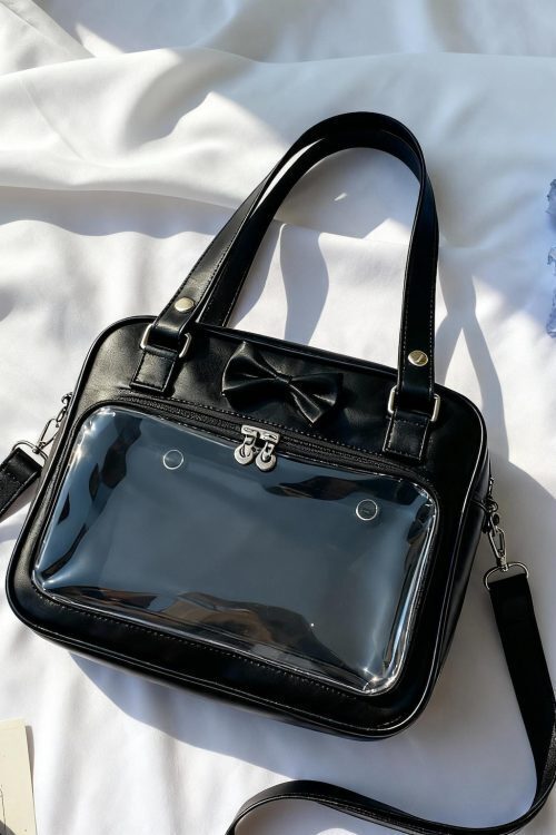 Black Kawaii Ita Handbag for Pin Display