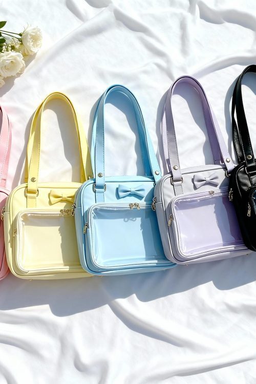 Black Kawaii Ita Handbag for Pin Display