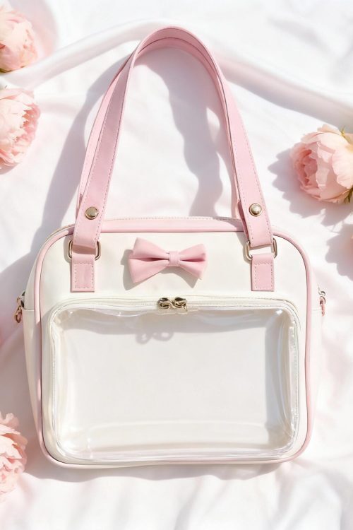 Black Kawaii Ita Handbag for Pin Display