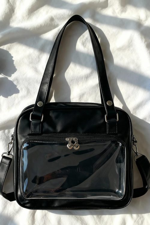 Black Kawaii Ita Handbag for Pin Display