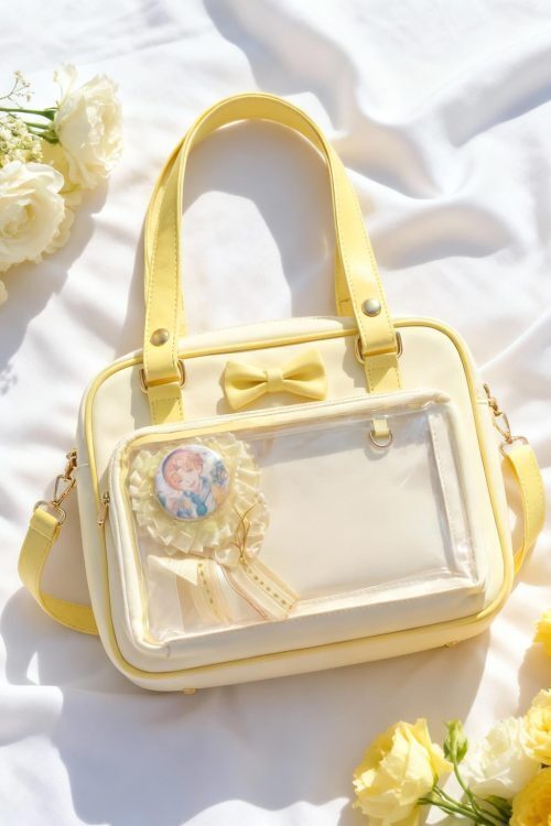 Black Kawaii Ita Handbag for Pin Display