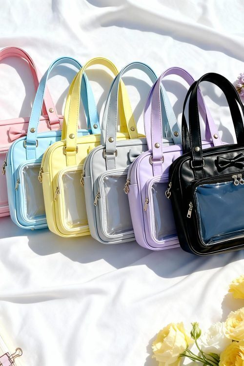 Black Kawaii Ita Handbag for Pin Display