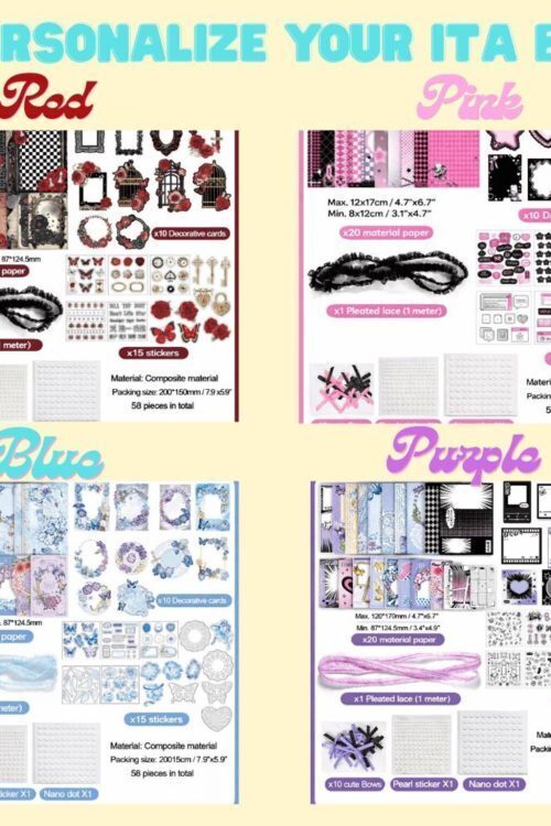 Black Kawaii Star Convertible Ita Bag with Clear Window for Pin Display