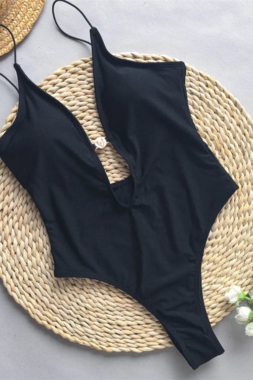 Black One Piece Swimsuit