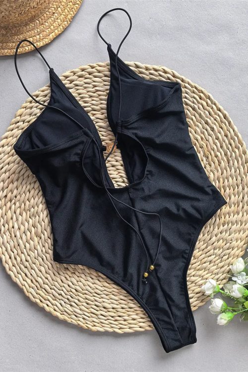 Black One Piece Swimsuit