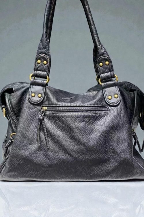 Black Y2K Vintage Crossbody Bag for Pin Display