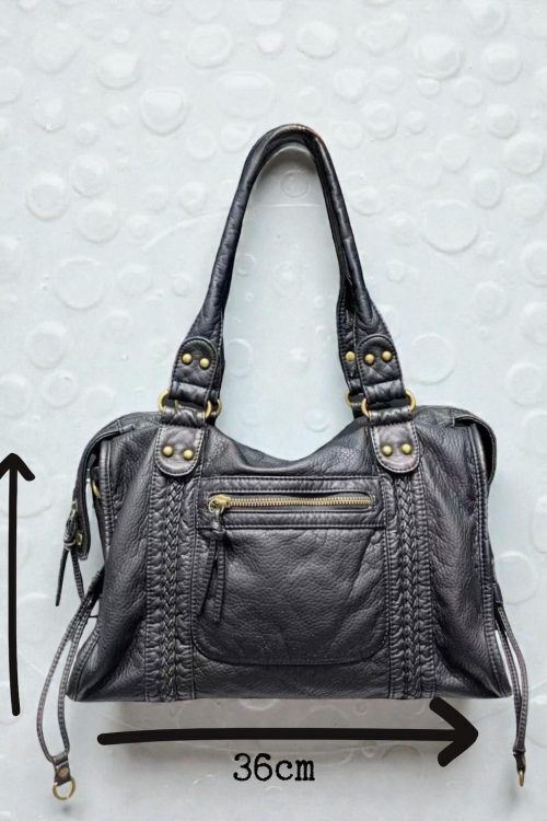 Black Y2K Vintage Crossbody Bag for Pin Display