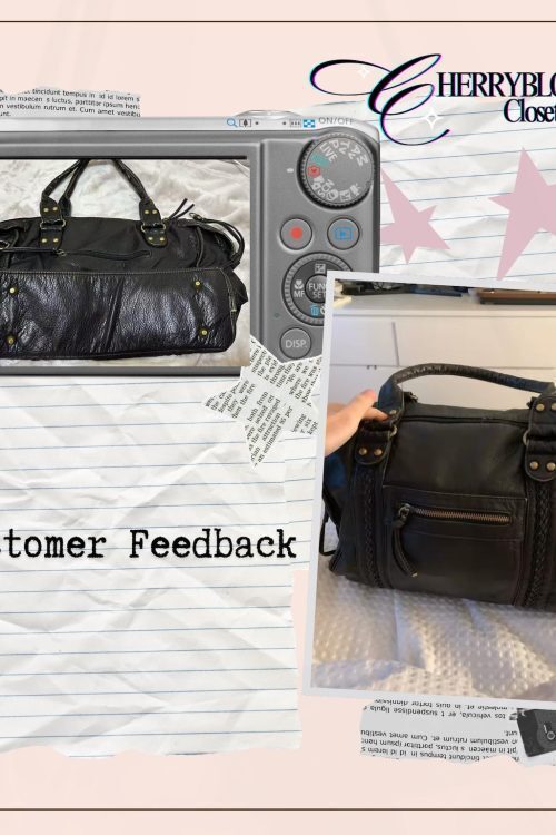 Black Y2K Vintage Crossbody Bag for Pin Display