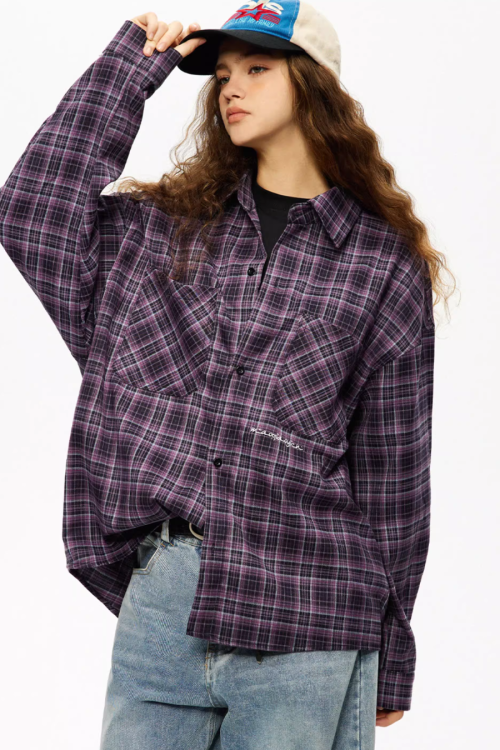 Block Plaid Street Shirt
