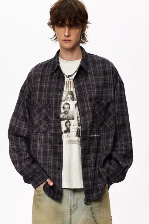 Block Plaid Street Shirt