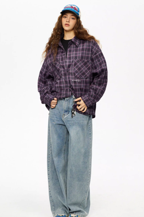 Block Plaid Street Shirt