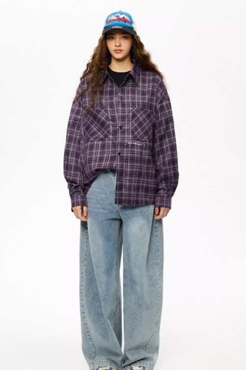 Block Plaid Street Shirt