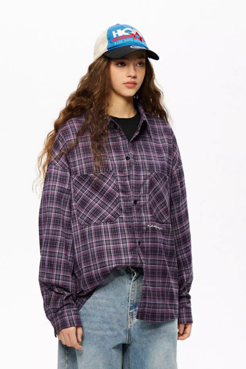 Block Plaid Street Shirt