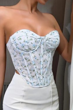 Blue Corset Top