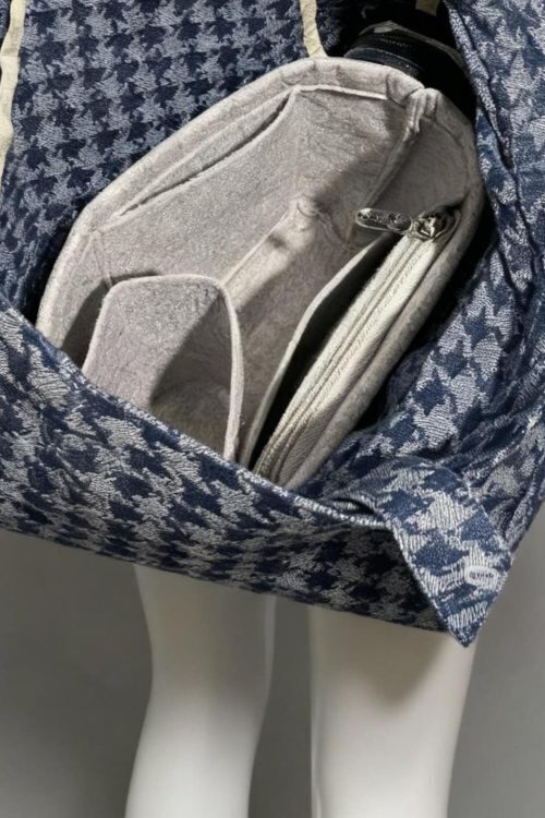 Blue Ita Shoulder Bag with Clear Window and Included Insert for Plushies and Pins