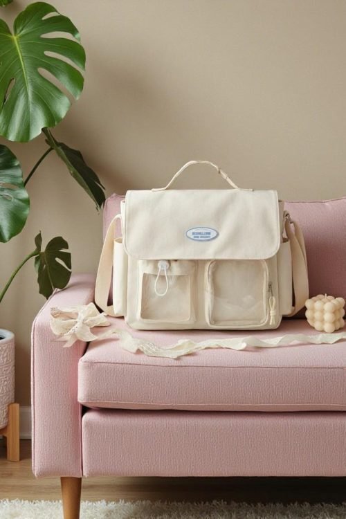 Blue Kawaii Convertible Ita Bag for Pin Display