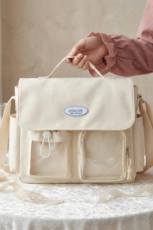 Blue Kawaii Convertible Ita Bag for Pin Display