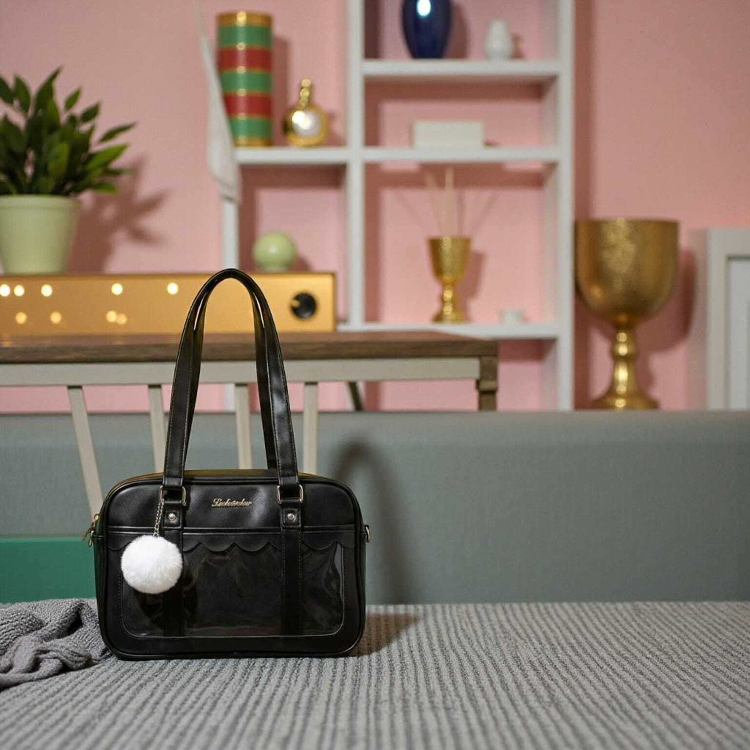 Blue Kawaii Convertible Ita Bag for Pin Display Blue Kawaii Convertible Ita Bag for Pin Display