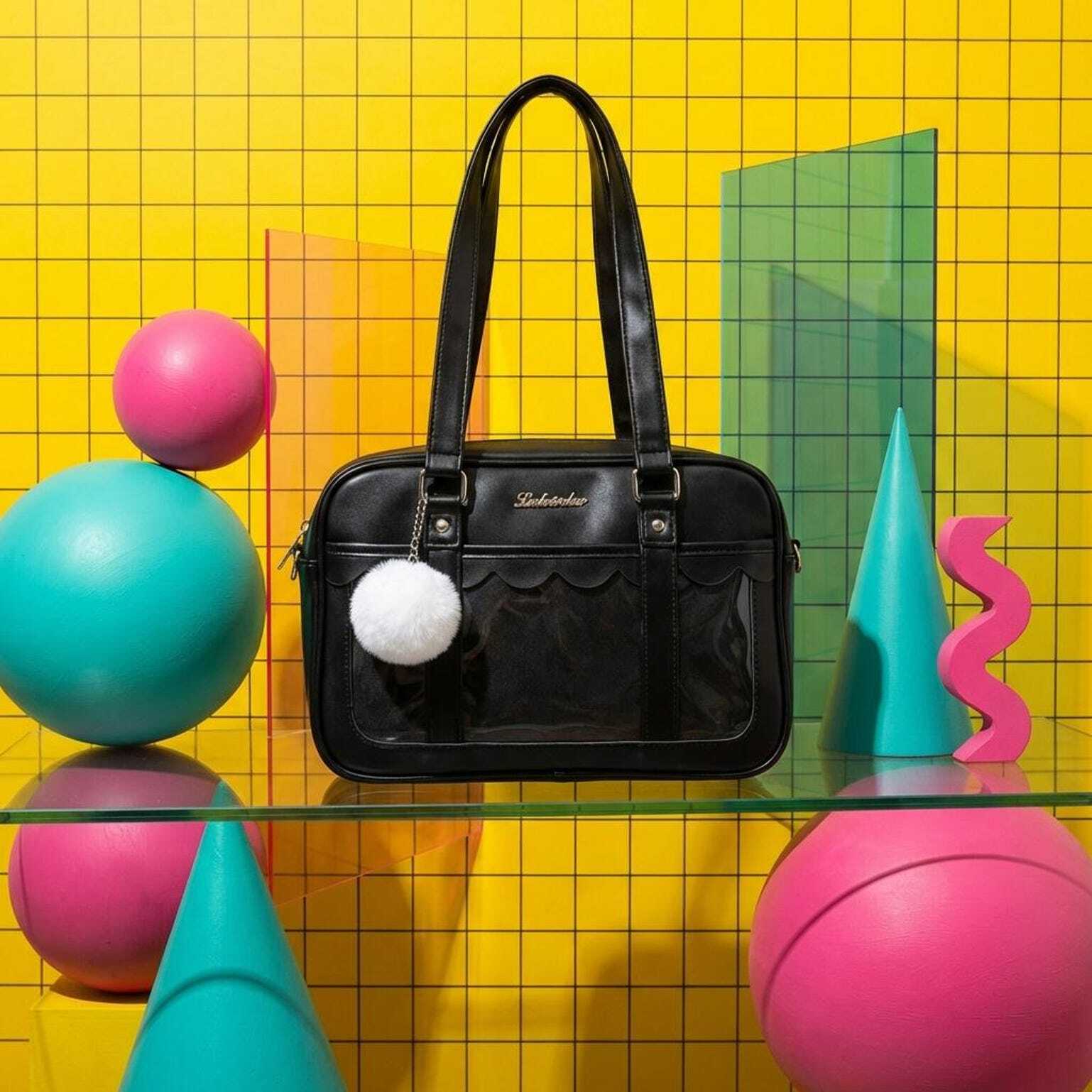 Blue Kawaii Convertible Ita Bag for Pin Display Blue Kawaii Convertible Ita Bag for Pin Display