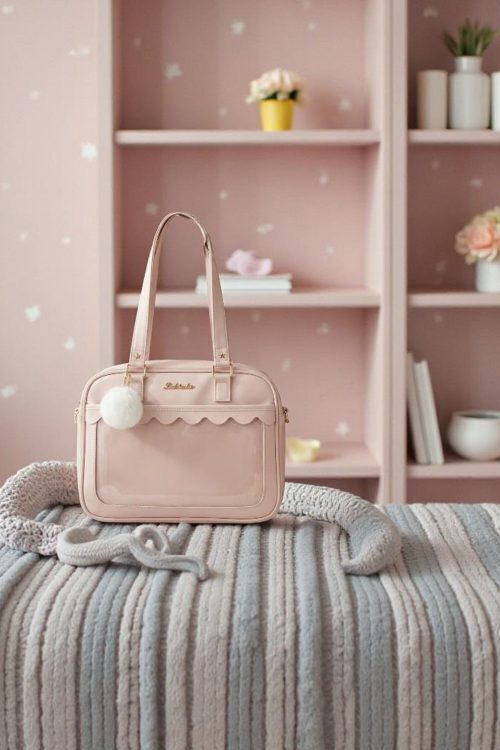 Blue Kawaii Convertible Ita Bag for Pin Display