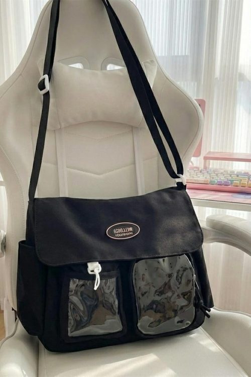 Blue Kawaii Convertible Ita Bag for Pin Display