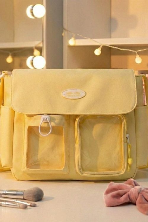 Blue Kawaii Convertible Ita Bag for Pin Display