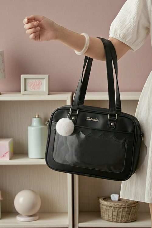 Blue Kawaii Convertible Ita Bag for Pin Display