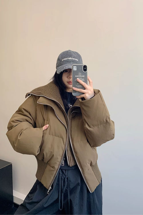 Boa Collar Down Jacket