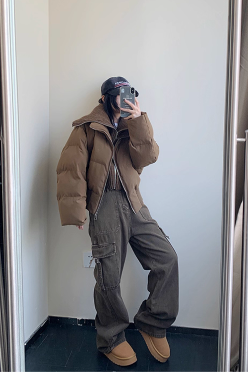 Boa Collar Down Jacket