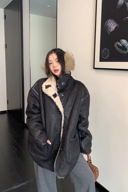 Boa Fleece Reversible Coat