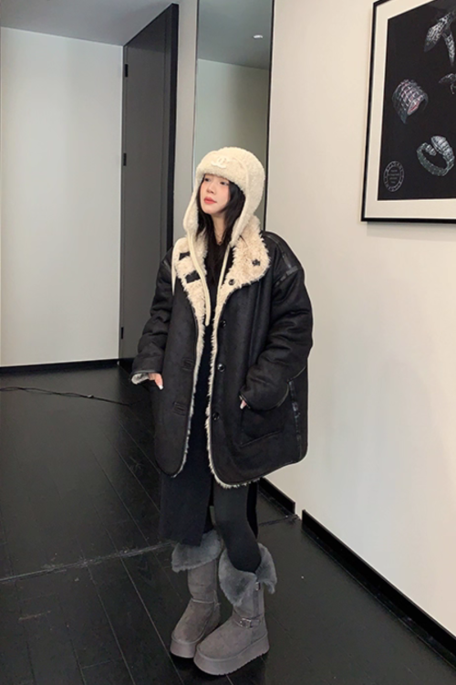 Boa Fleece Reversible Coat