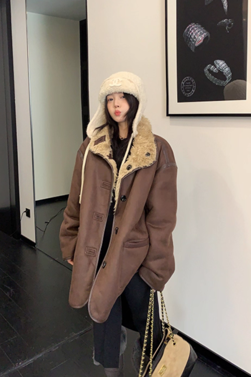 Boa Fleece Reversible Coat