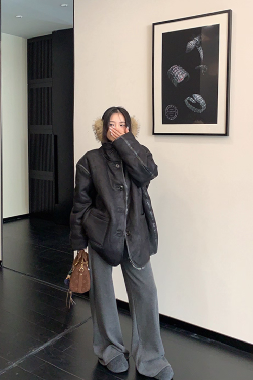 Boa Fleece Reversible Coat