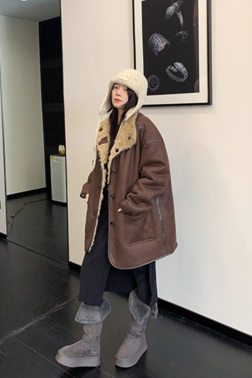 Boa Fleece Reversible Coat