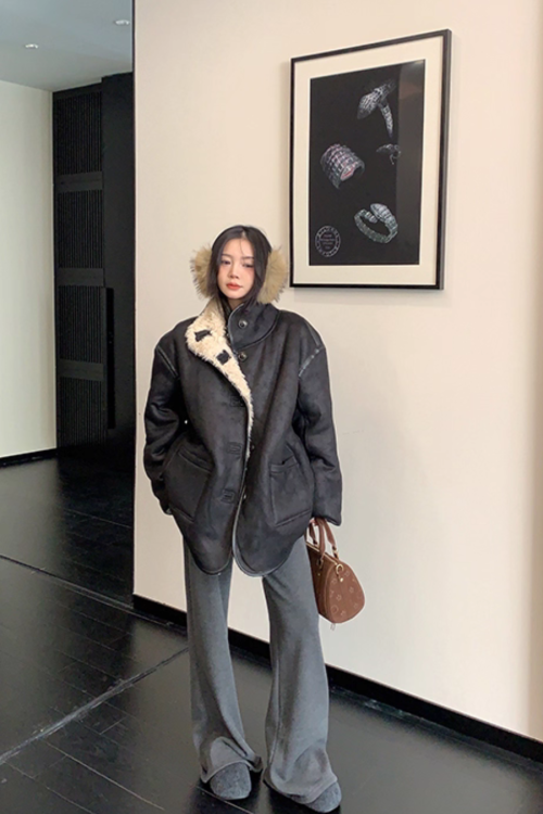 Boa Fleece Reversible Coat