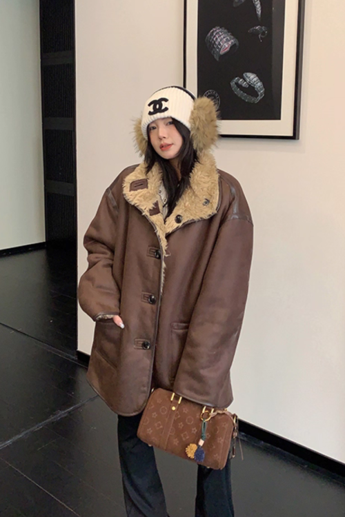 Boa Fleece Reversible Coat