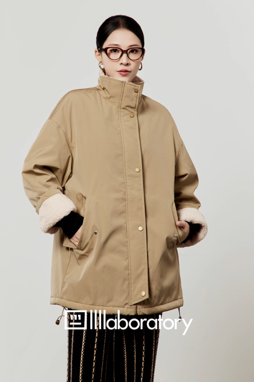 Boa Military Jacket / Black Striped Pants