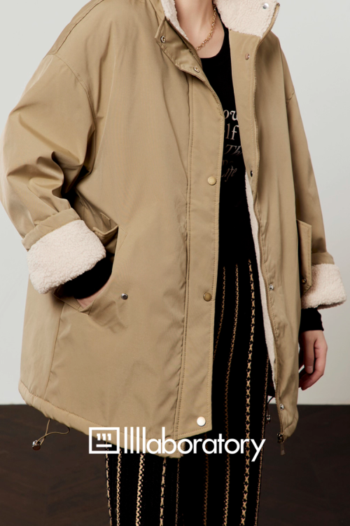 Boa Military Jacket / Black Striped Pants