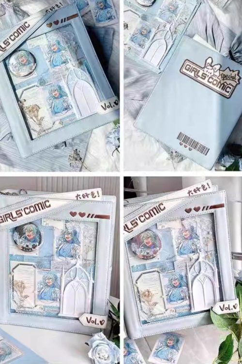 Book Convertible Ita Bag with Clear Window for Pin Display