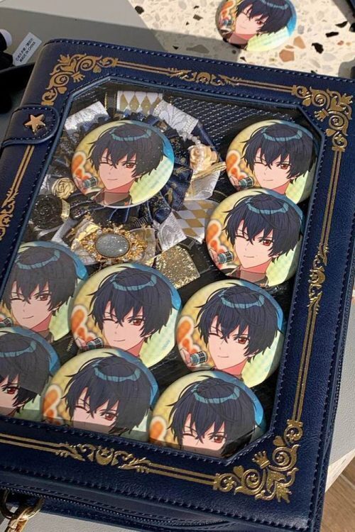 Book Convertible Ita Bag with Included Insert for Plushies and Pins