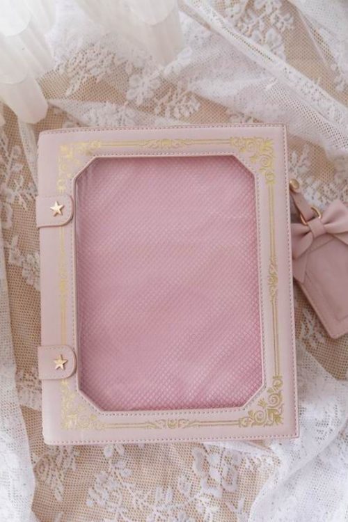 Book Convertible Ita Bag with Included Insert for Plushies and Pins