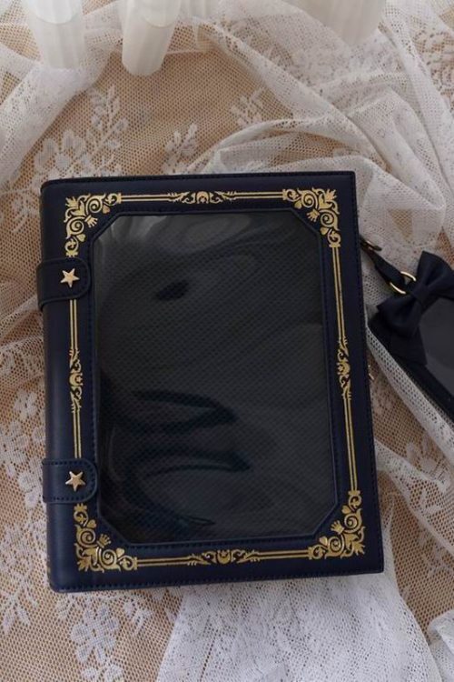 Book Convertible Ita Bag with Included Insert for Plushies and Pins