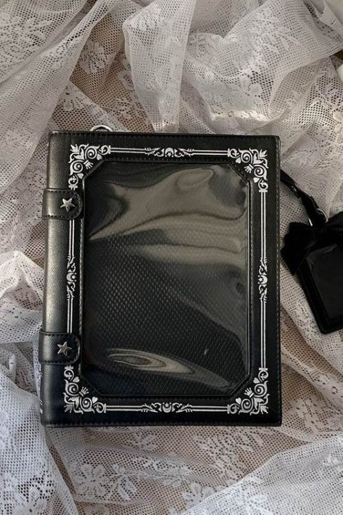 Book Convertible Ita Bag with Included Insert for Plushies and Pins