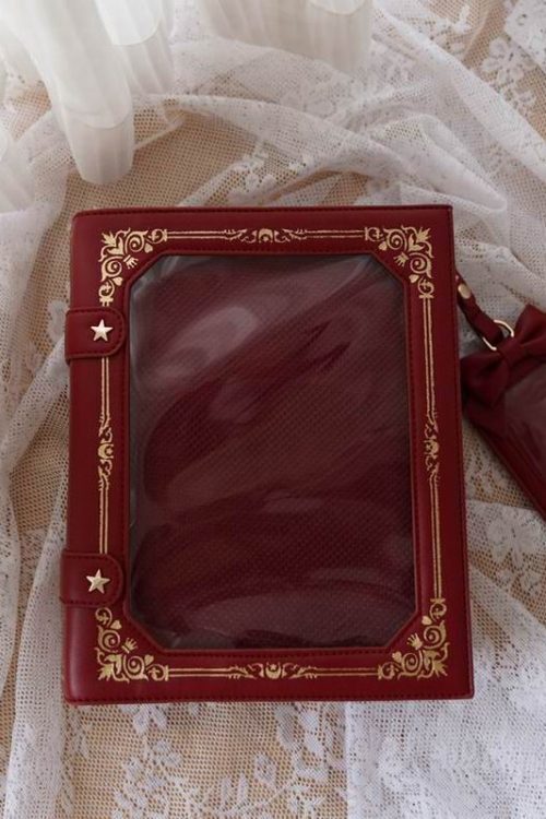 Book Convertible Ita Bag with Included Insert for Plushies and Pins